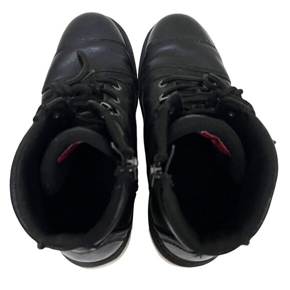 Harley Davidson Motorcycles Mens Black Leather Zip Lace Up Ankle Boots US 11.5M - Picture 10 of 14